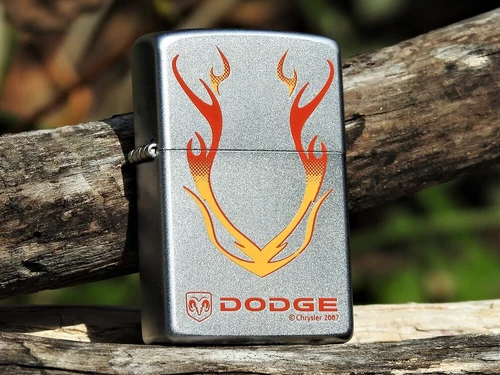 Zippo Lighter - Dodge Flames - RAM - Mopar - Hemi V-8 - Trucks - Chrysler - 1500