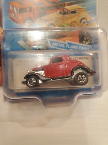 Hot Wheels 1982 3 Window 34 1132 Hiraker rot auf unpunched card - Bild 3 von 5
