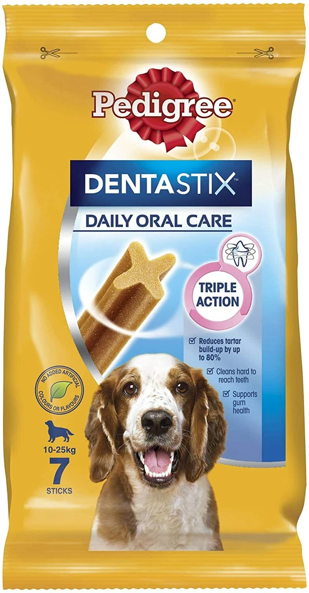 Pedigree dentastix medium shop dog