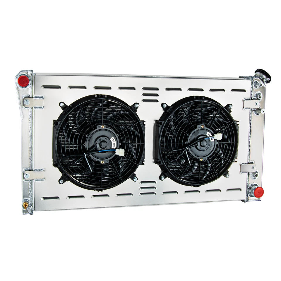 4 Rows Radiator Shroud Fan for 91-1993 Chevy Caprice/Oldsmobile Custom Cruiser Foto 3 de 4