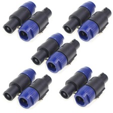10 x Speakon compatible 4 pin conductor loud speaker cable end plug Connector