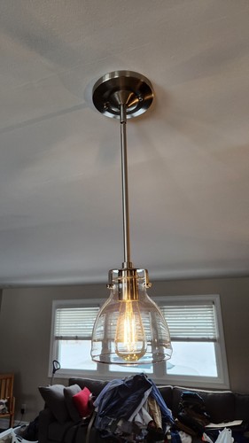 12" Chandelier Light Extension Pole Lighting Fixture Adapter Lamp Pole - Picture 6 of 7