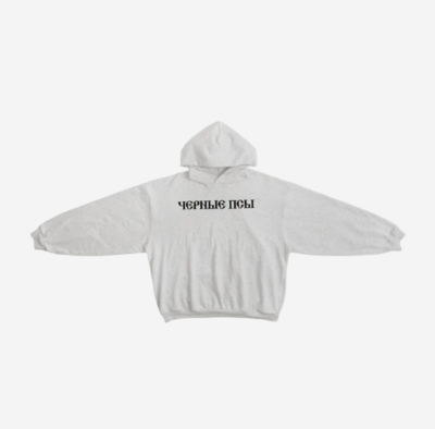 Yeezy x Gosha Rubchinskiy YZY Black Dogs Hoodie Heather Grey 100