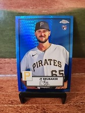 2021 Topps Chrome Platinum Anniversary #140 JT Brubaker Blue Prism Refractor RC