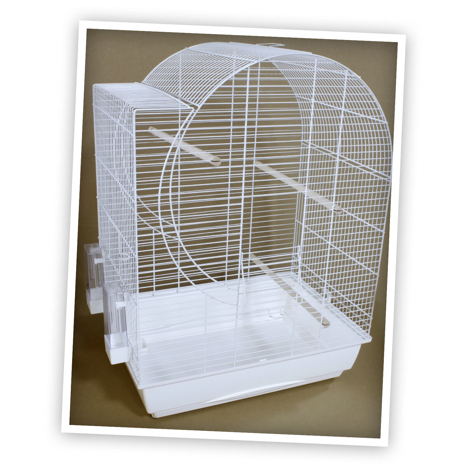 Bird Cage Elizabeth 73x54x38cm White Cage Canaries Sittich Budgie New