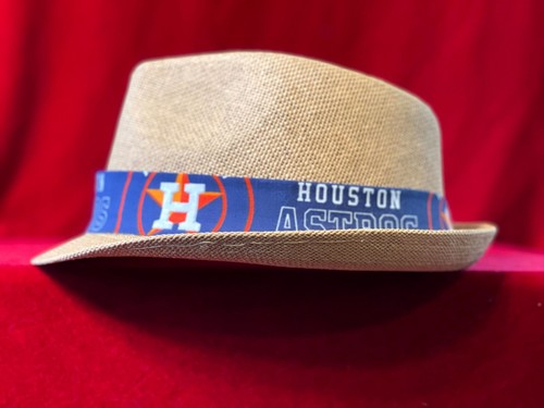 MLB Houston Astros Unisex Sommer Fedora Panama Strohhut mit Band - Bild 24 von 28