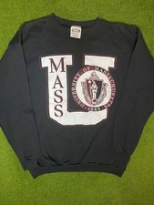90s UMass Minutemen - Vintage College Sweatshirt XL