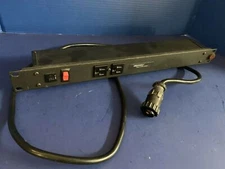 Wiremold J24B0B  Rack Mount Power Strip w/ 6 Outlets & AMP Circular Connector