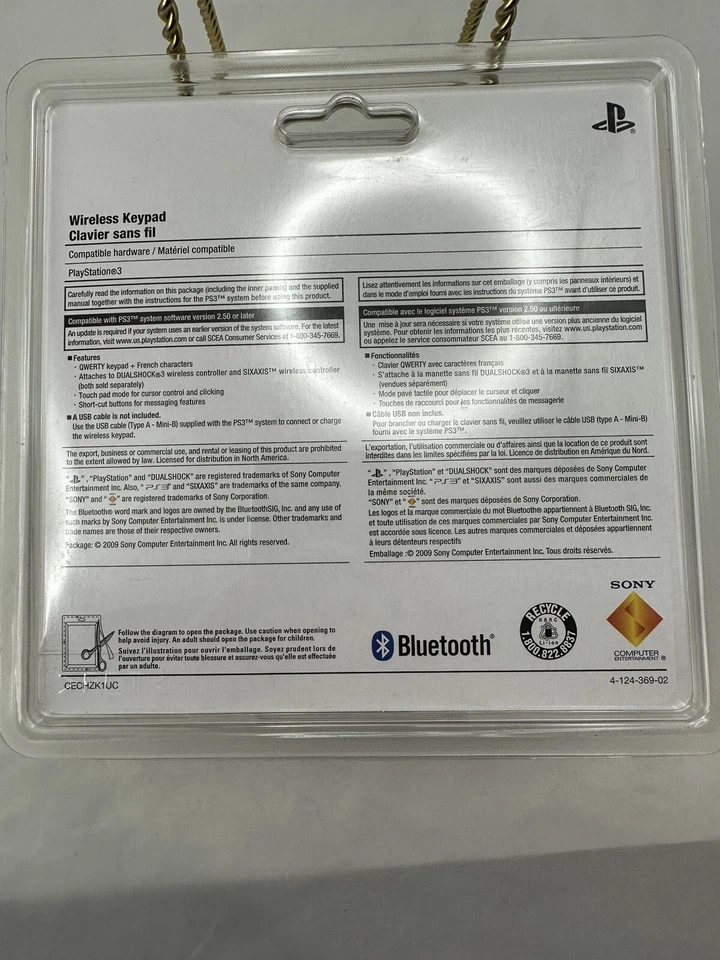 Sony Playstation 3 Wireless Keypad NEW Official OEM Genuine Ps3 Chat Pad Sealed - Image 3 of 4