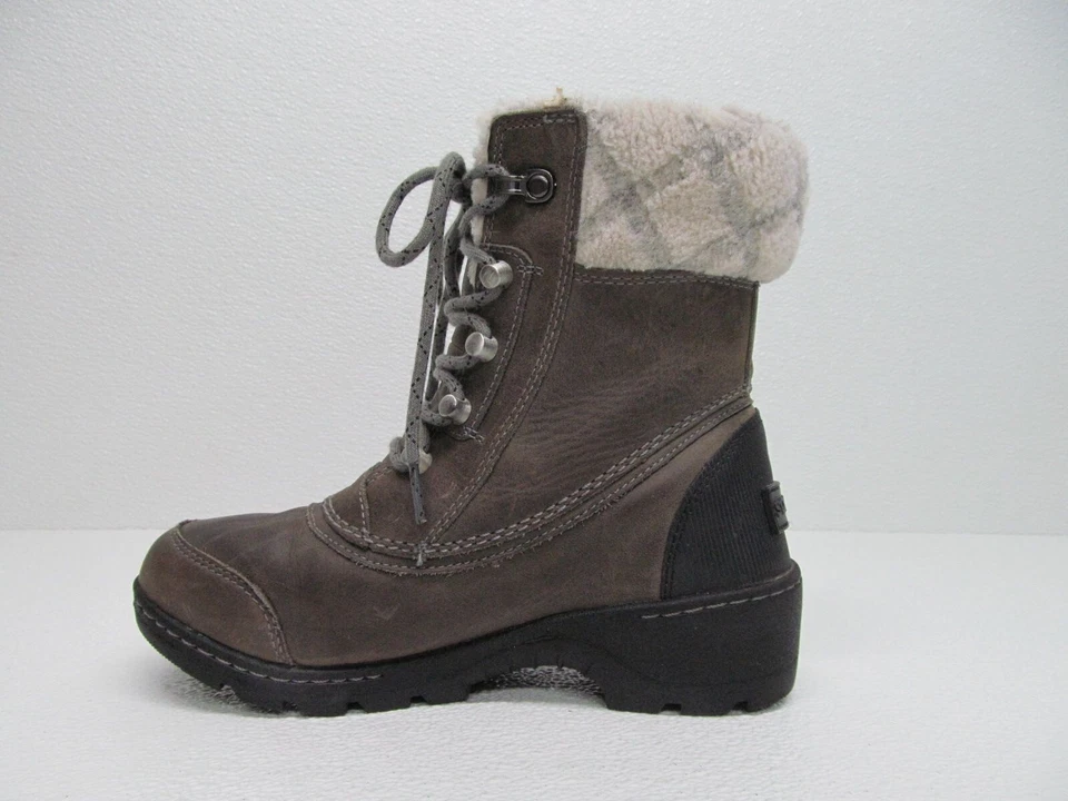 Botas Medianas SOREL Whistler Impermeables Cuero Forradas de Piel Para Mujer Talla 6 Foto 3 de 4