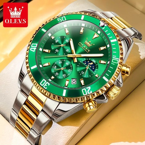 Reloj Clásico Hombre - Cara Grande, Fecha, Impermeable, Luminoso, Acero - Imagen 8 de 10