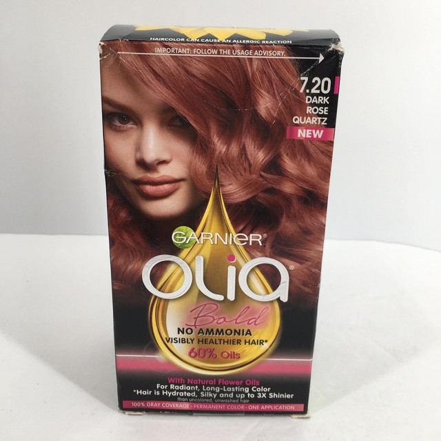 Garnier Olia Ammonia Free Permanent Hair Color 7.20 Dark Rose Quartz eBay