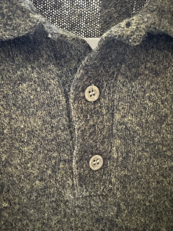 Jan Paulsen Lammwollmix Herren XL "Life" Rundhals Polo mit 3 Knopfverschluss L/S - Bild 3 von 4