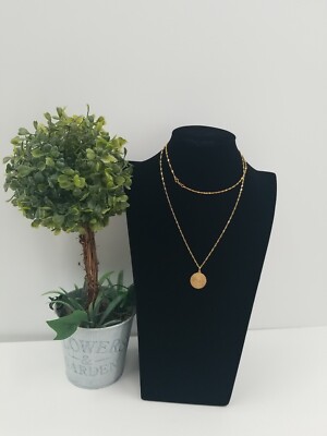 14K Gold Libra Pendant With Necklace 