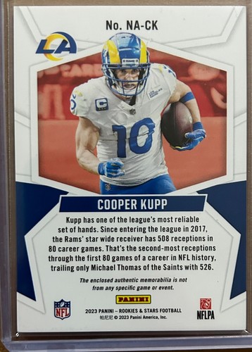 2023 Panini Rookies and Stars NFL Authentic Jersey COOPER KUPP - Picture 2 of 2