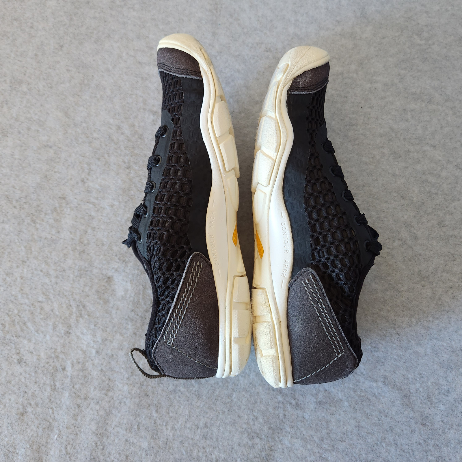 Scarpe da trekking Keen CNX Merer Lace II flessibili traspiranti a rete nere donna US8