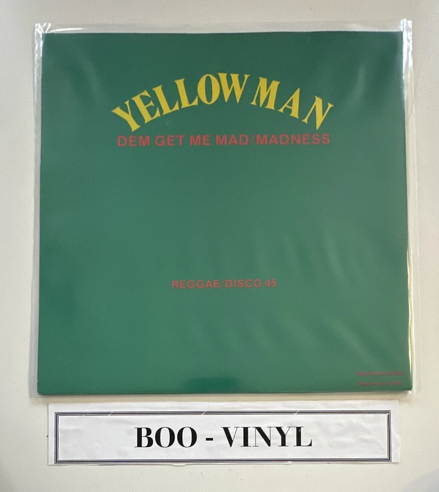 Yellowman~ Dem Get Me Mad/ Madness 12" vinyl Record Reggae EX / EX Condition - Image 2 of 4