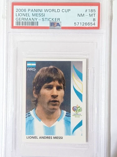 2006 Panini World Cup  #185 LIONEL MESSI  PSA 8 NM-MT