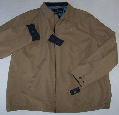 NWT Hart Schaffner Marx $179 DUNE KHAKI Lightweight Zip Jacket Men's 3XB SHARP - Picture 3 of 7