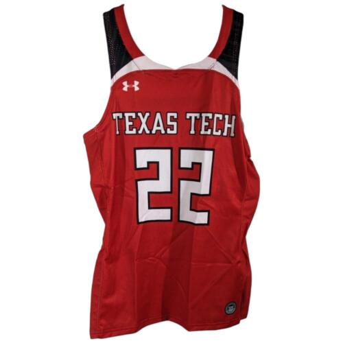 Texas Tech Jersey Womens Small Red #22 Under Armour Basketball Shirt