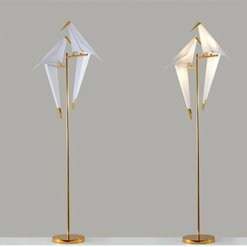 Iron LED Swing Paper Crane Bird Floor Lamps / Table Lights Bedside Home Lighting - Picture 47 of 47
