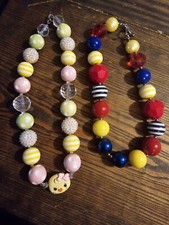 Baby toddler bobble bead necklaces