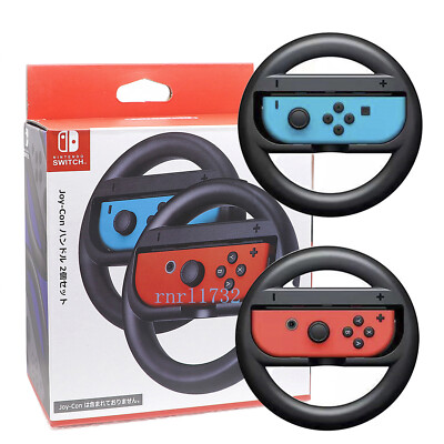 Nintendo Switch Joy Con Steering Wheel Official Accessory Pair of Gaming  Wheels