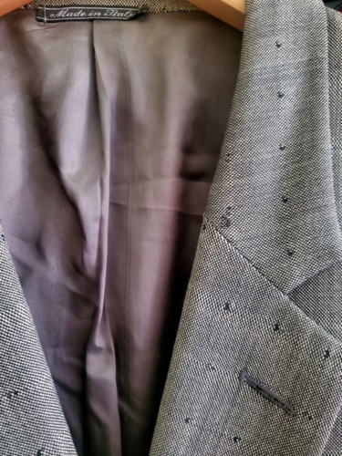 RARE Vintage 1980's Gianni Versace Gray Wool Semi-Structured Blazer 52 - AS IS - Picture 11 of 11