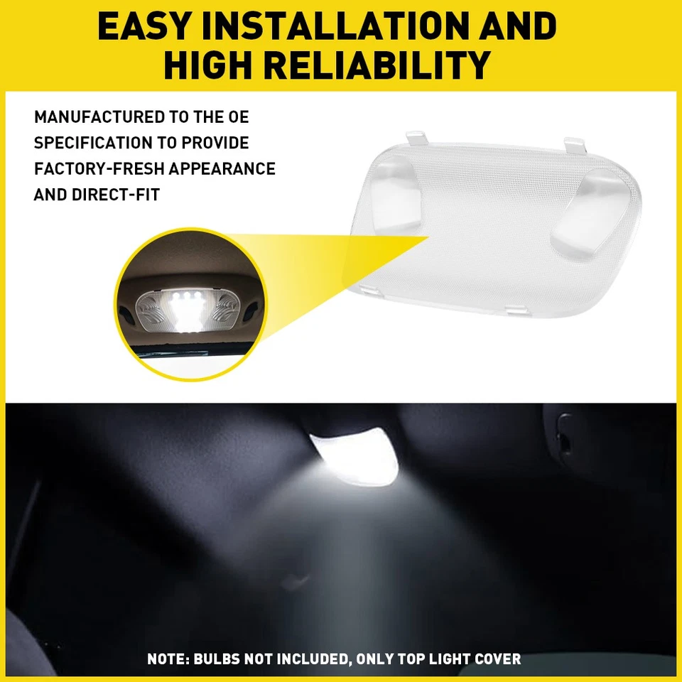 Cubierta de luz domo interior mapa lámpara lente para Ford Taur Mustang 1994-2007 NUEVO 1-10x Foto 4 de 4