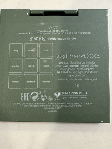 Ciate Olive 9 Piece Eyeshadow Palette - Picture 6 of 6