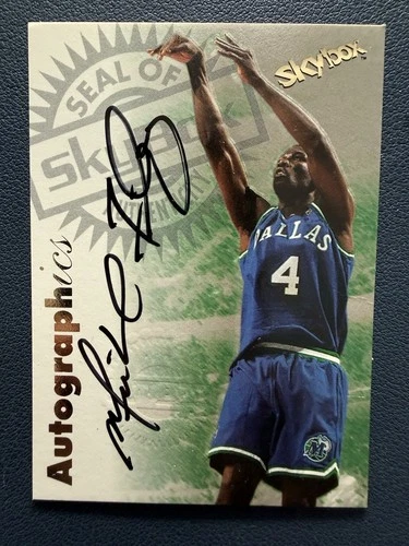 1997-98 SkyBox Premium Autographics Michael Finley Dallas Mavericks