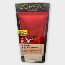 Loreal Miracle Blur Instant Skin Smoother Sunscreen SPF 30 1.18oz May'25 READ!