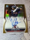 2023 Bowman Chrome - Prospect Autographs Victor Izturis Gold Refractor/50