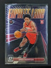 2023-24 Donruss Optic #2 Amen Thompson Express Lane Purple Houston Rockets