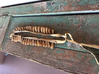 GREAT OLD HOPI PUEBLO KACHINA / KATSINA DANCE SHELL BANDOLIER GREAT SOUND N R.