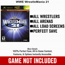 WWE WrestleMania 21 100 Unlocked All Items Xbox USB Save