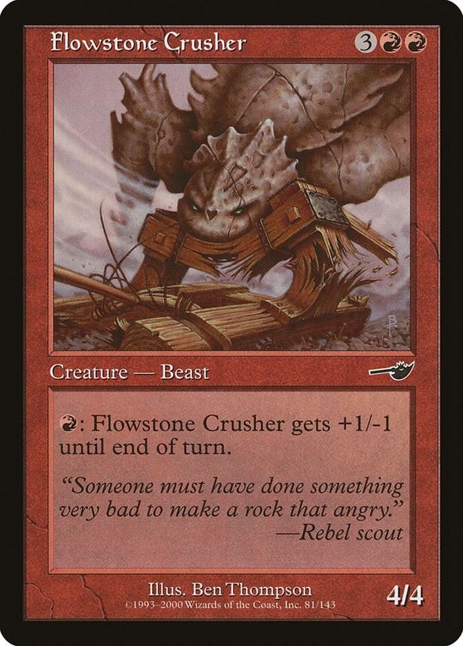 Flowstone Crusher 81 Common Nemesis Magic: The Gathering Near Mint