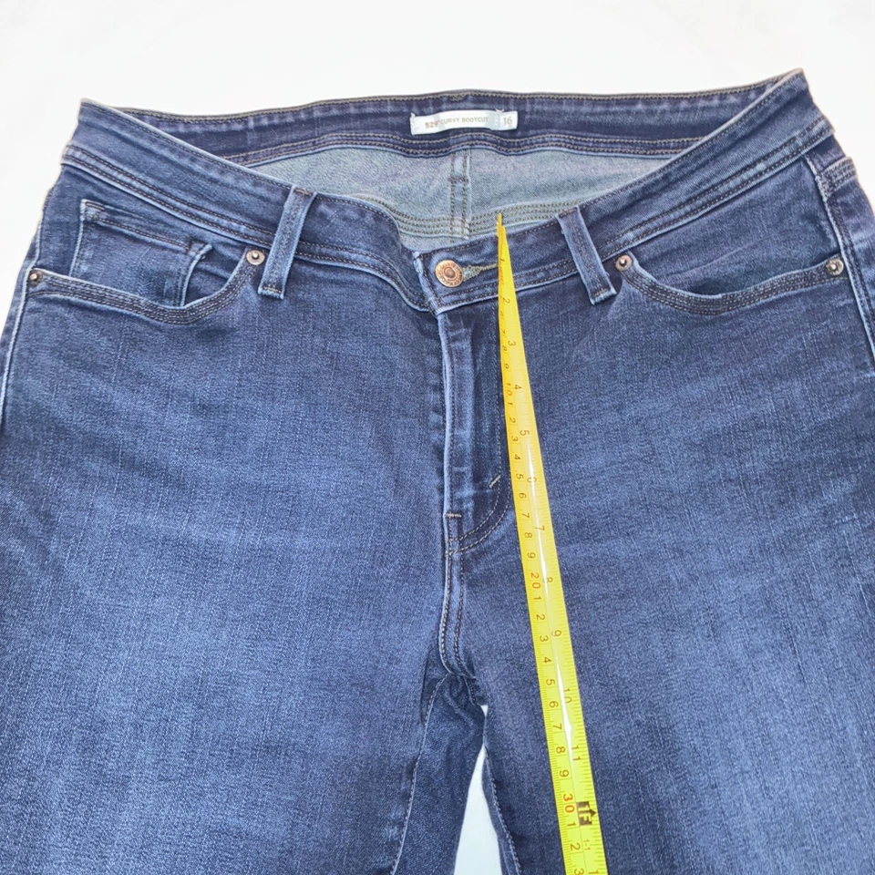 Levi Strauss 529 изогнутый ботинок эластичной темно стирка женщин размер 16 - Изображение 4 из 4