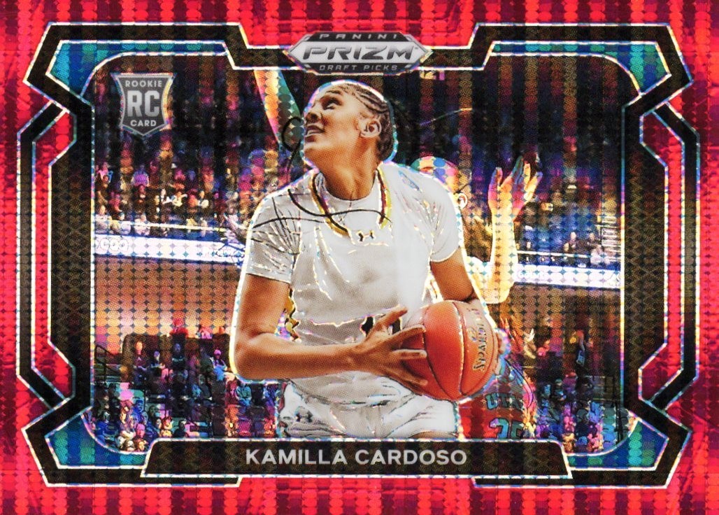2024 Panini Prizm Draft Picks Kamilla Cardoso Basketball Red Pulsar /299 #59