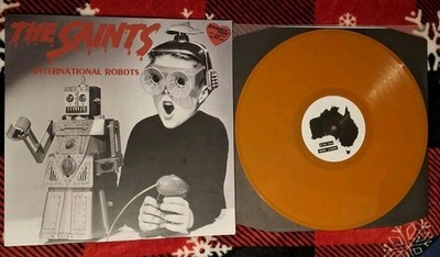 THE SAINTS INTERNATIONAL ROBOTS VINYL LP EX/EX RARE LTD 750 COPIES ORANGE VINYL 