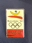 1992 Barcelona Coca-Cola Olympic Pin Enamel Metal Vintage