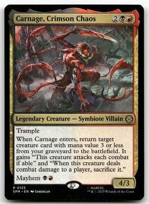 Carnage, Crimson Chaos #125 (NM) Spider-Man SPM Magic MTG