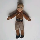 Rare 1930s Vintage Handmade Norah Wellings Doll 10" - Boy Scout