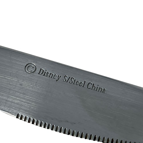 Disney Mickey Mouse Silberbesteck Messer Ausschnitt durchbohrter Griff Edelstahl Besteck - Bild 7 von 8