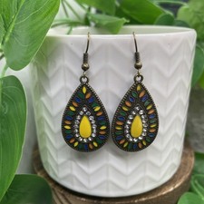 2  Earring Set Bohemian Retro Ethnic Tribal Dangle Drop New Free Ship B8517