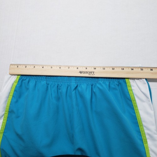 Vintage Y2k Nike Track Pants Womens Large Blue Cropped Athletic Warm Up Swoosh - Picture 4 of 20