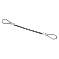 12 Inch Safety Cable Lock, 1 Pcs 304 Stainless Steel Security Wire Rope Black