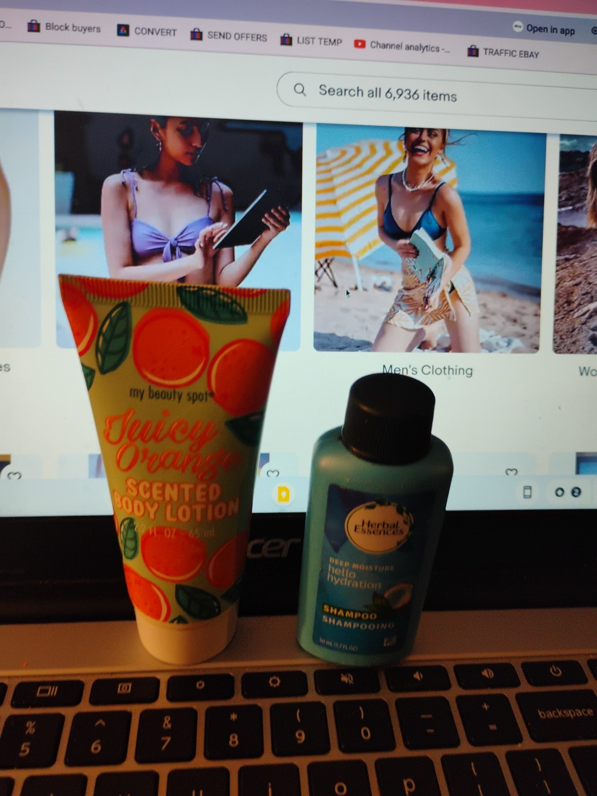 Lot Travel Sizes My Beauty spot Orange Lotion and Herbal Essences Shampoo NEW!