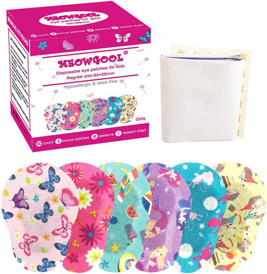 Adhesive Eye Patches for Kids with Lazy Eye, 30+3 Bonus Patches, Bandages for Am