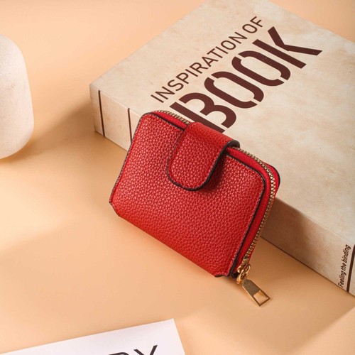 Korea Style PU Leather Wallet Anti-theft Design 2 Folds Wallet Gift Giving - Picture 14 of 18